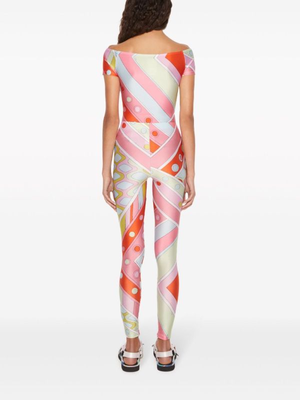 PUCCI Blue Vivara-print Performance Leggings | Browns Leggings