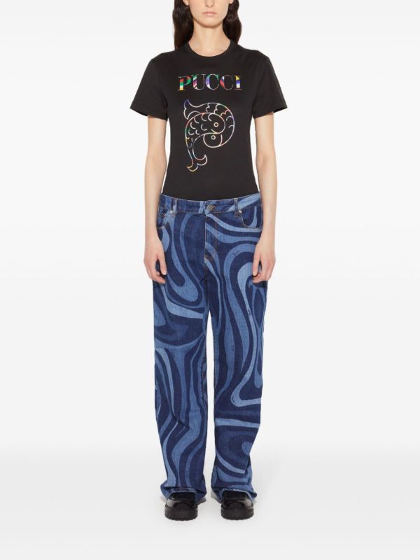 PUCCI Logo-print Cotton T-shirt | Browns T-Shirts & Jersey Shirts