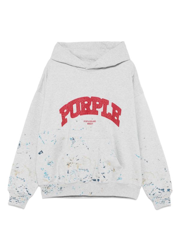Purple Brand logo-print hoodie | Browns Hoodies