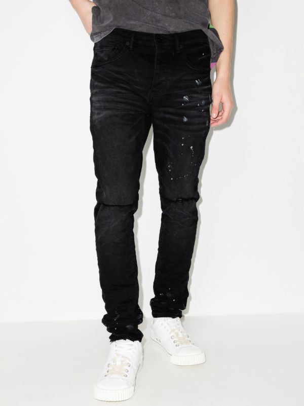Purple Brand P001 Resin Knee Slit Skinny Jeans | Browns Skinny Jeans