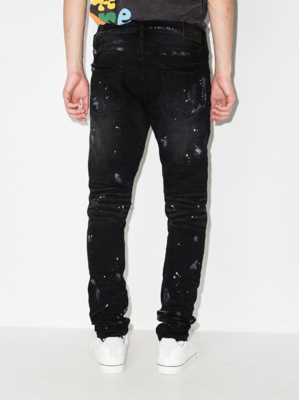 Purple Brand P001 Resin Knee Slit Skinny Jeans | Browns Skinny Jeans