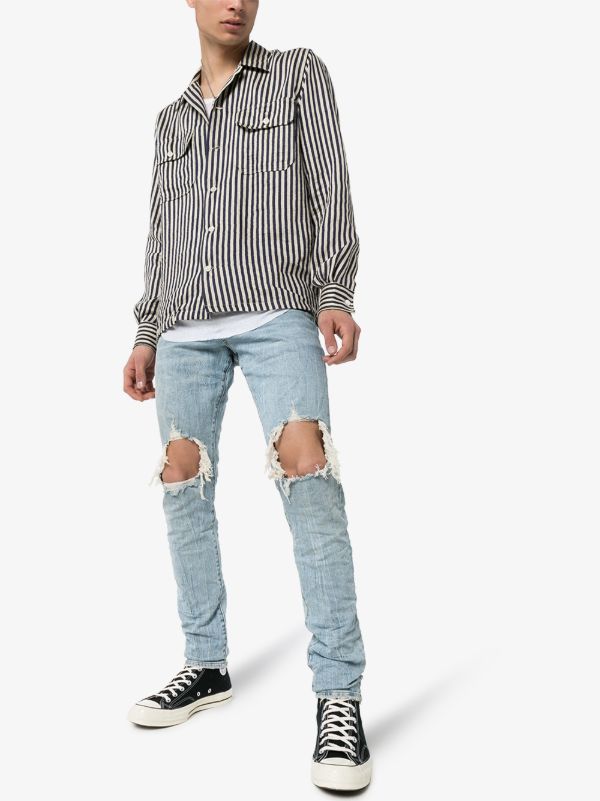 Purple Brand P002 Blowout Tapered Jeans | Browns Slim-Fit Jeans