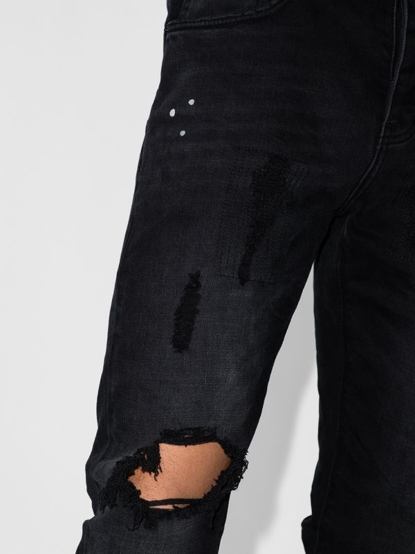 Purple Brand P002 Ripped Slim Jeans | Browns Tapered Jeans