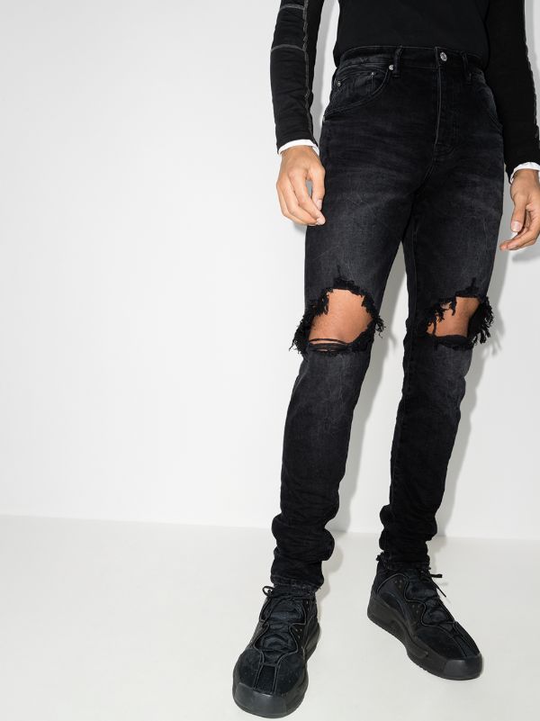 Purple Brand P002 Wash Blowout Tapered Jeans | Browns Tapered Jeans