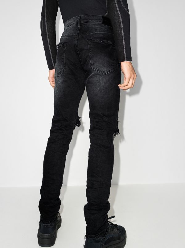 Purple Brand P002 Wash Blowout Tapered Jeans | Browns Tapered Jeans