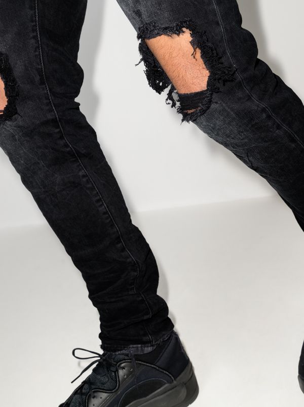Purple Brand P002 Wash Blowout Tapered Jeans | Browns Tapered Jeans
