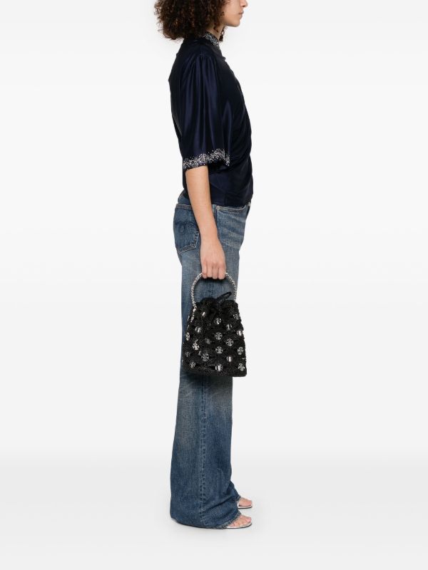 Rabanne Raffia Bucket Bag | Browns Bucket Bags
