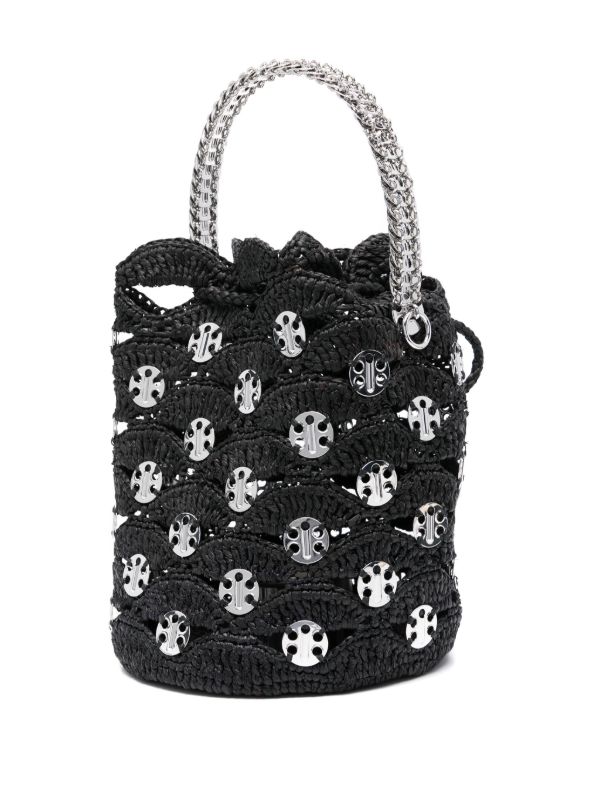 Rabanne Raffia Bucket Bag | Browns Bucket Bags