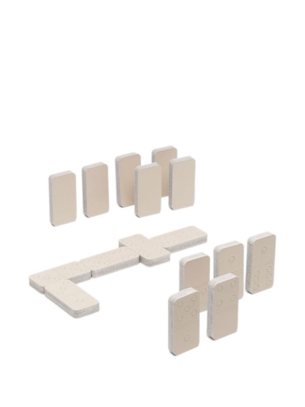 Rabitti 1969 Neutral Leather Dominoes Set | Browns Table Games