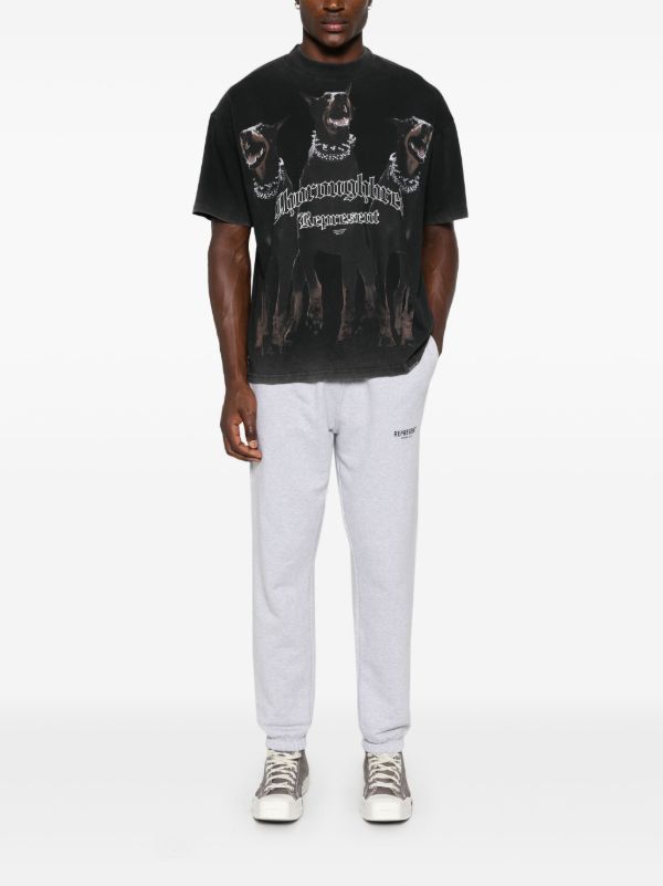 Represent Black Thoroughbred T-Shirt | Browns T-Shirts