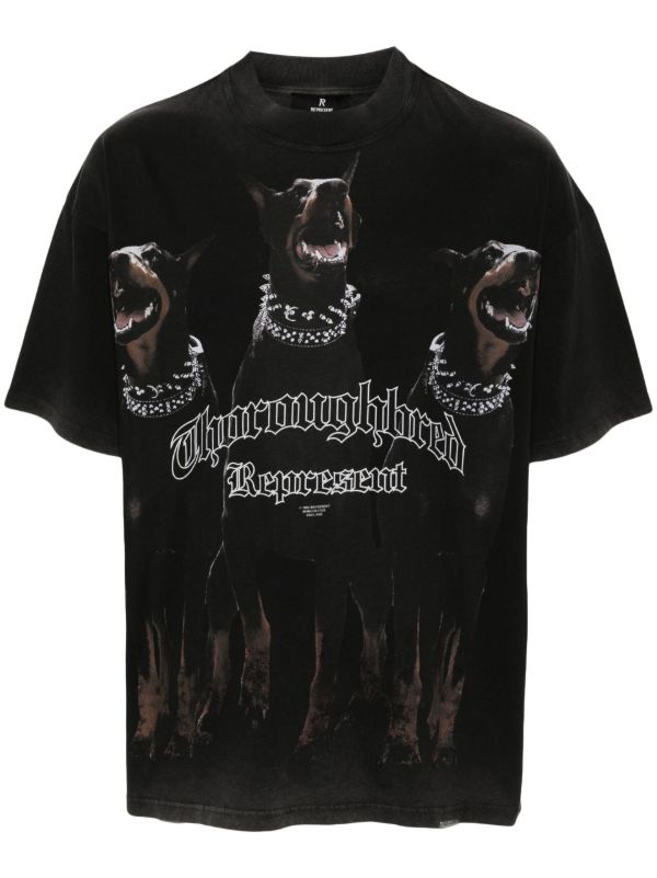 Represent Black Thoroughbred T-Shirt | Browns T-Shirts