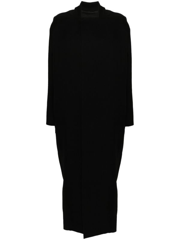 Rick Owens Black Wool Cocoon Coat | Browns Oversized Coats