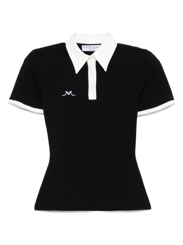 Rowen Rose Embroidered-logo Polo Top | Browns Polo Tops