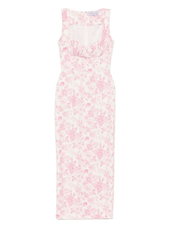 Rowen Rose Rose-print Maxi Dress | Browns Day Dresses