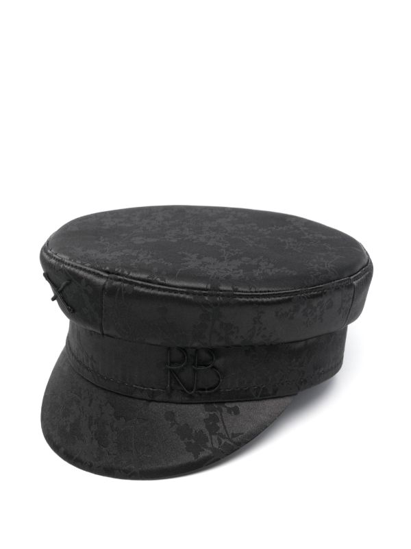 Ruslan Baginskiy Floral-Jacquard Baker Boy Cap | Browns Hats