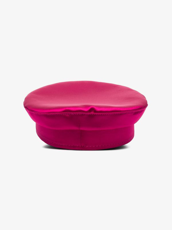 Ruslan Baginskiy Pink Satin Baker Boy Hat | Browns Hats