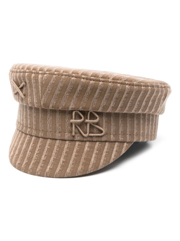 Ruslan Baginskiy striped baker boy cap | Browns Hats