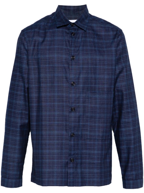 SAGE NATION Blue Checked Shirt | Browns Shirts