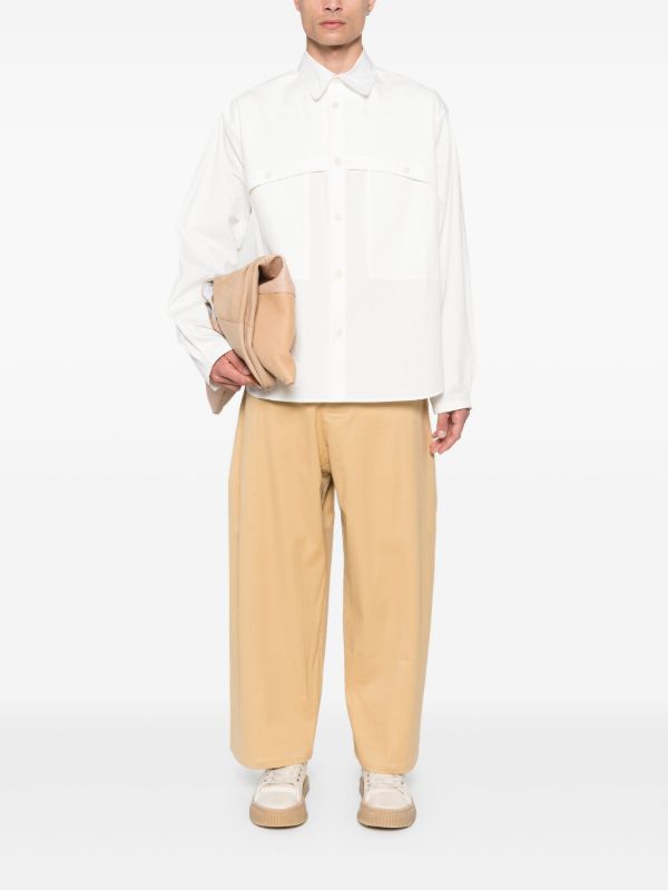 SAGE NATION Neutral Wide-Leg Trousers | Browns Wide Leg Pants