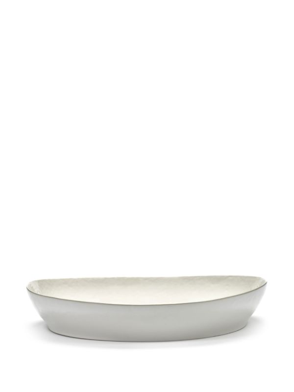 Serax White Feast Abstract Print Plate | Browns Plates & Bowls