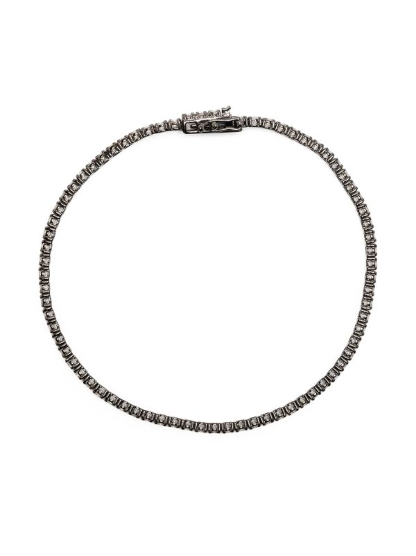 SHAY 18K blackened gold diamond bracelet | Browns Bracelets