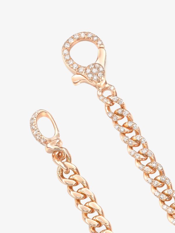 SHAY 18K Rose Gold Baby Link Diamond Bracelet | Browns Fine Bracelets