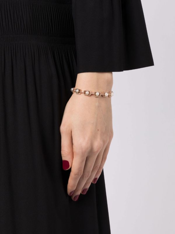 SHAY 18K Rose Gold Diamond And Pearl Bracelet | Browns Fine Bracelets