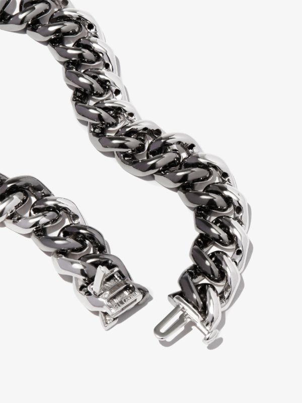 SHAY 18K White And Black Gold Flat Essential Link Bracelet | Browns Bracelets