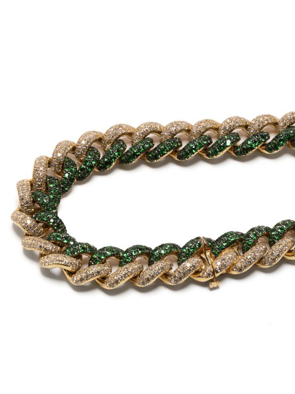 SHAY 18K Yellow Gold Garnet And Diamond Essential Bracelet | Browns Fine Bracelets