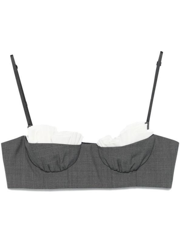 SHUSHU/TONG balcony bralette top | Browns Crop Tops