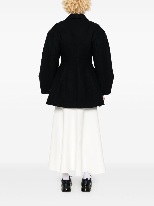 Simone Rocha Blue Lace-Up Corset Blazer | Browns Blazers