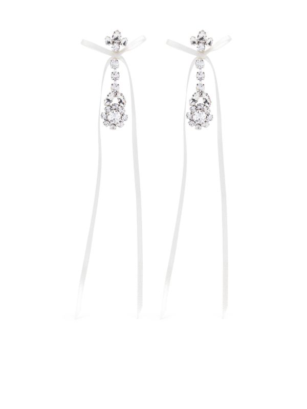 Simone Rocha Bow Ribbon drop earrings | Browns Earrings Simone Rocha Bow Ribbon drop earrings | Browns Earrings