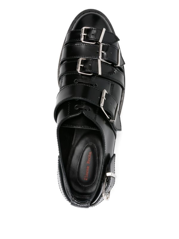 Simone Rocha Buckle-strap Leather Brogues | Browns Brogues
