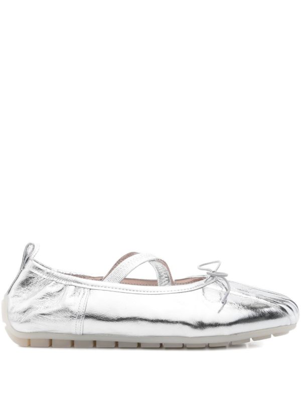 Simone Rocha cross-strap bow ballet flats | Browns Ballerina Shoes