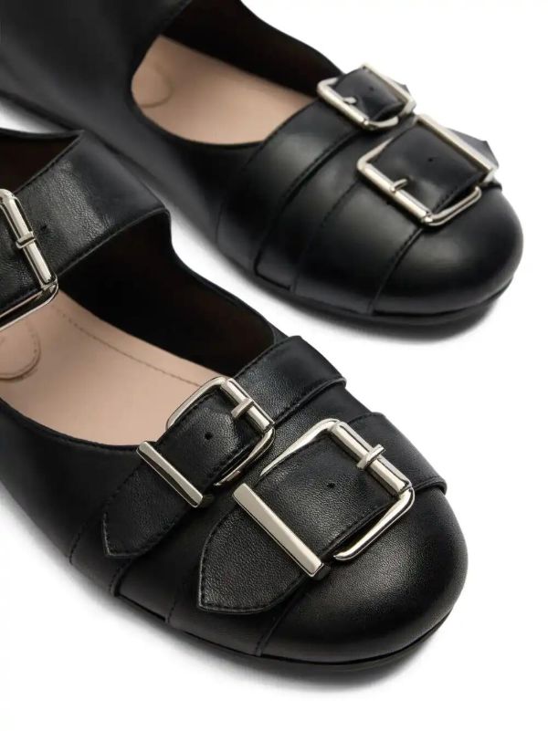 Simone Rocha Double-buckle Ballet Flats | Browns Ballerina Shoes