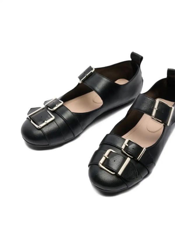Simone Rocha Double-buckle Ballet Flats | Browns Ballerina Shoes