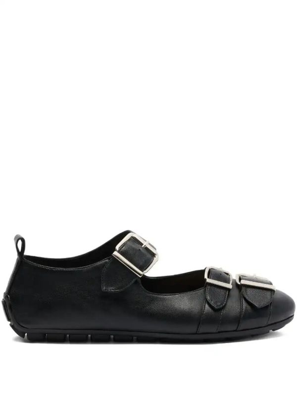 Simone Rocha double-buckle ballet flats | Browns Ballerina Shoes