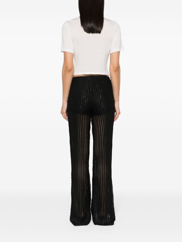 Simone Rocha White Bow-Embellished Cotton T-shirt | Browns T-Shirts & Jersey Shirts