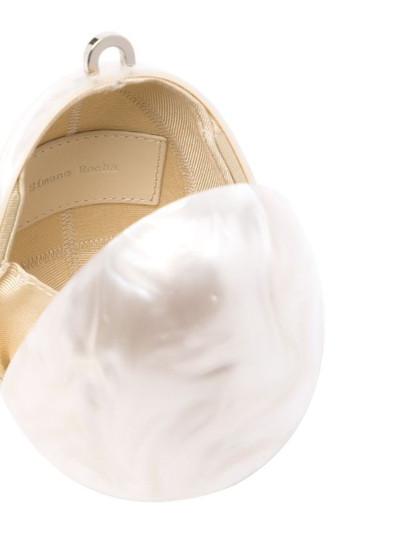 Simone Rocha White Egg Cross Body Bag | Browns Clutch Bags