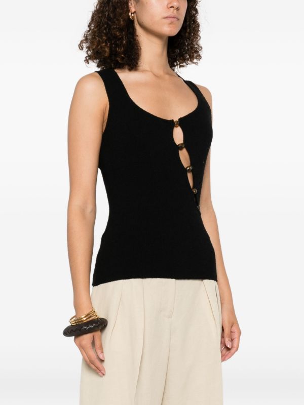 SIR. Beaded Cut-out Tank Top | Browns Vests & Tank Tops