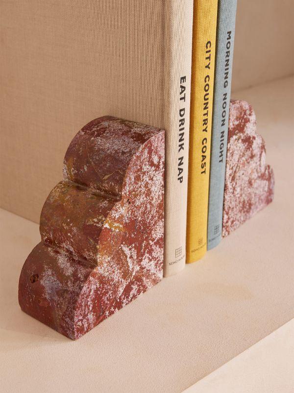Soho Home Brown Joanie Jasper Bookends (Set Of Two) | Browns Decorative Objects