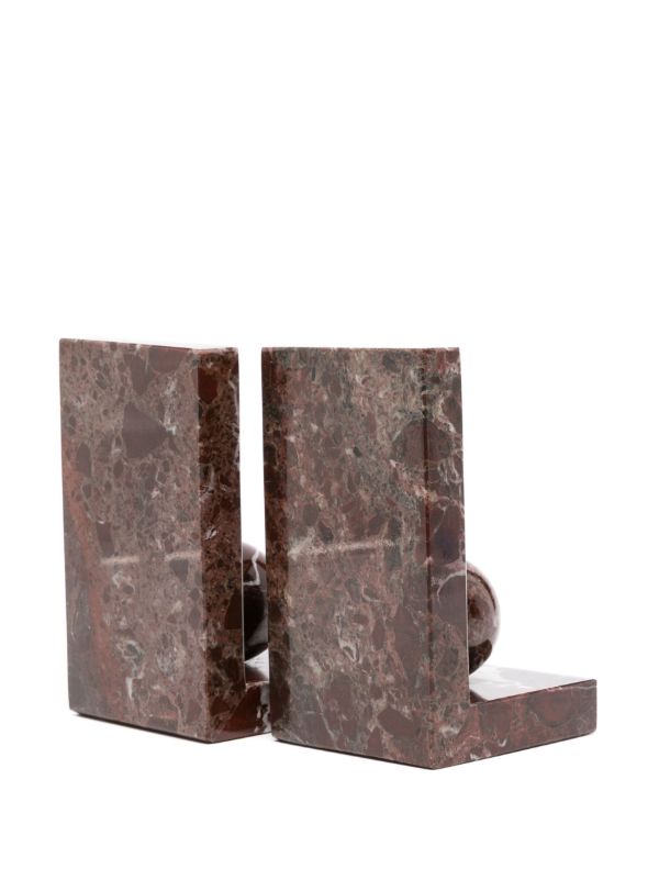Soho Home Red Prato Marble Bookends | Browns Decorative Objects