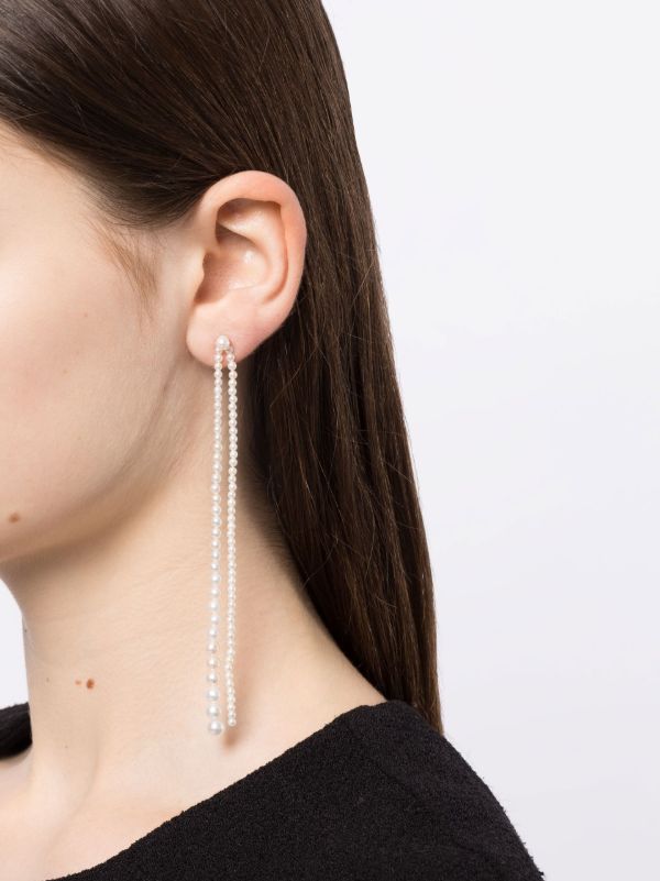 Sophie Bille Brahe 14K Yellow Gold Promenade De Perles Pearl Earrings | Browns Fine Earrings