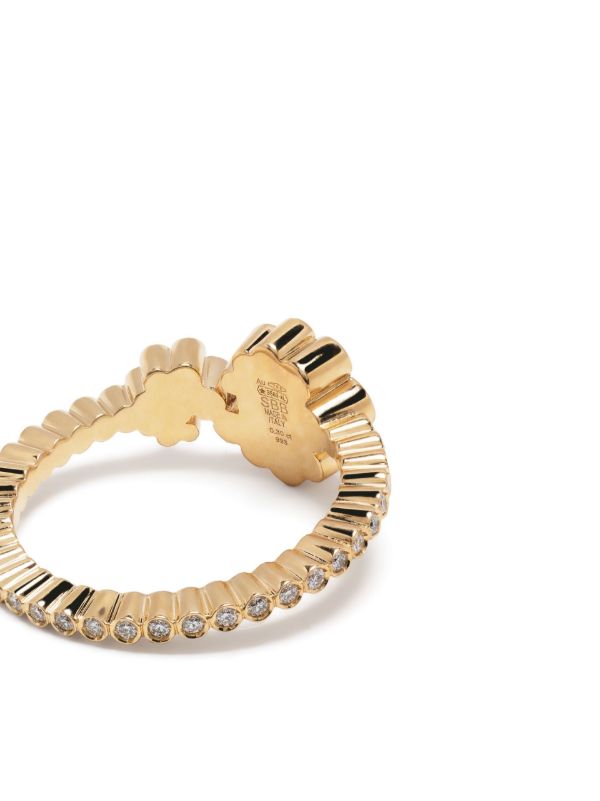 Sophie Bille Brahe 18K Yellow Gold Celestine Fleur Diamond Ring | Browns Fine Rings