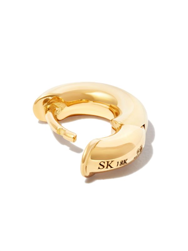 Spinelli Kilcollin 18K Yellow Gold Mini Macro Single Hoop Earring | Browns Earrings
