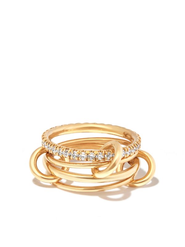 Spinelli Kilcollin 18K yellow gold Pisces diamond ring | Browns Fine Rings Spinelli Kilcollin 18K yellow gold Pisces diamond ring | Browns Fine Rings