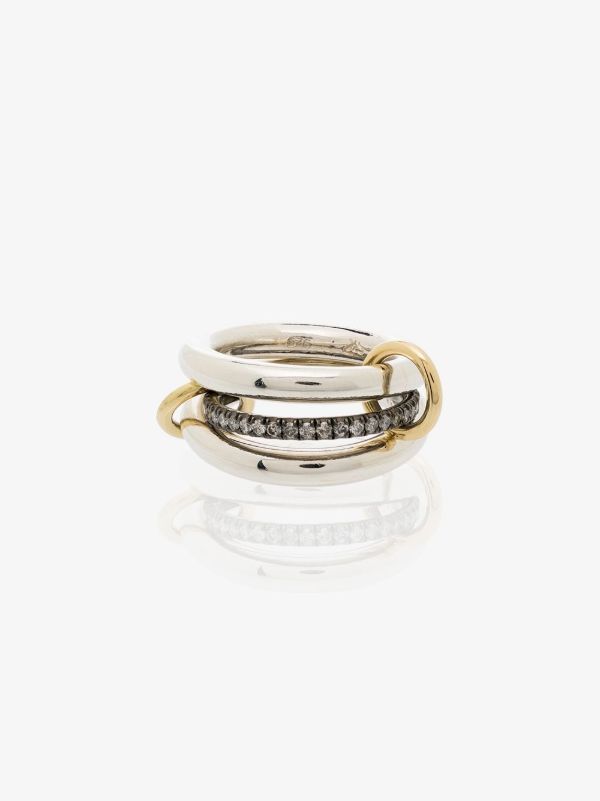 Spinelli Kilcollin sterling silver Libra diamond ring | Browns Fine Rings