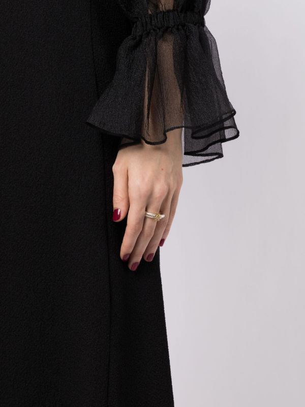 Spinelli Kilcollin X Hoorsenbuhs Sterling Silver Virgo Diamond Ring | Browns Fine Rings