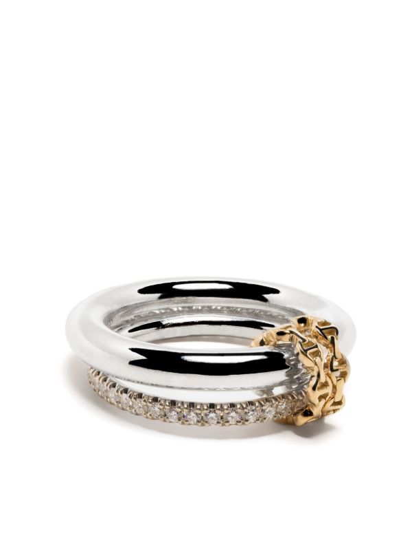 Spinelli Kilcollin X Hoorsenbuhs sterling silver Virgo diamond ring | Browns Fine Rings
