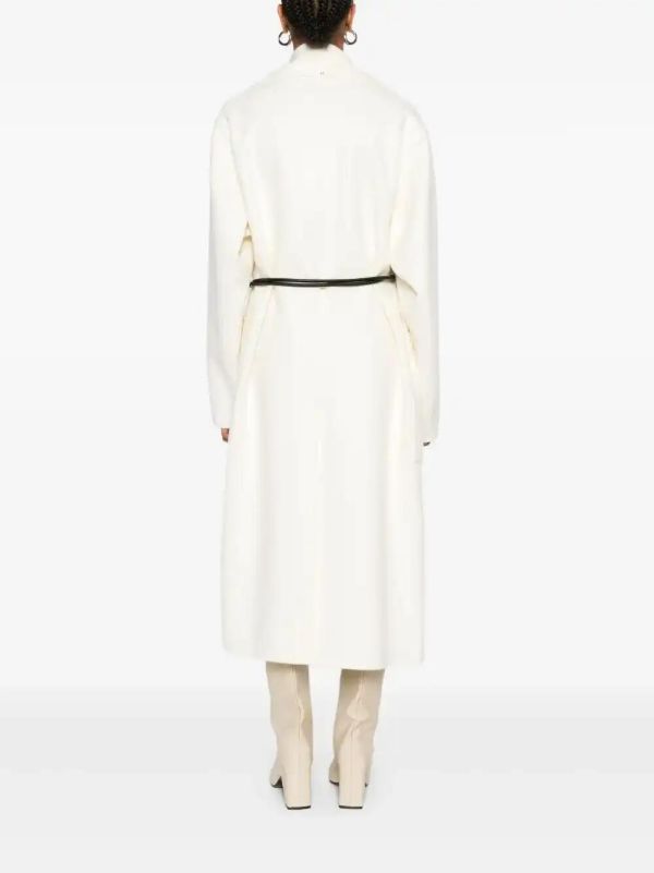 Sportmax Tie-fastening Coat | Browns Double Breasted & Peacoats